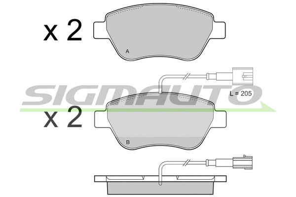Brake Pad Set, disc brake (SPB425)
