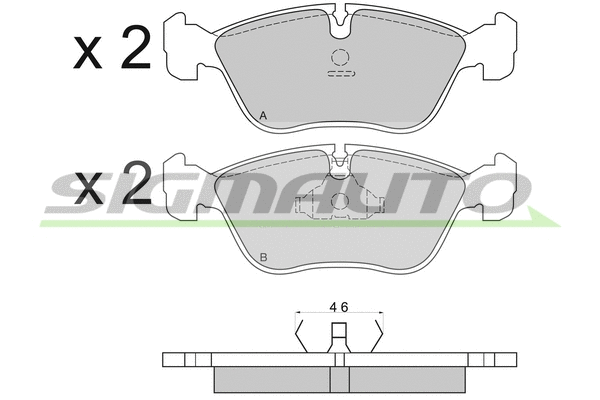 Brake Pad Set, disc brake (SPA559)