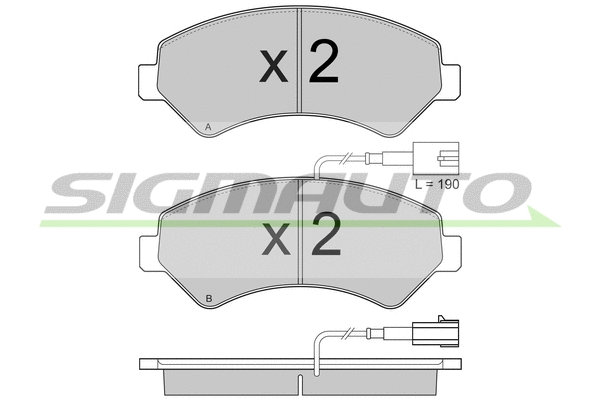 Brake Pad Set, disc brake (SPB871)