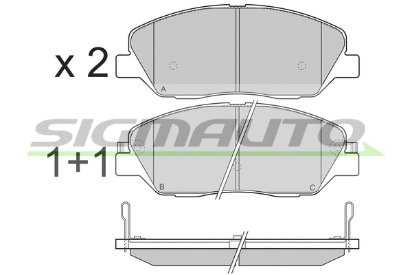 Brake Pad Set, disc brake (SPB313)
