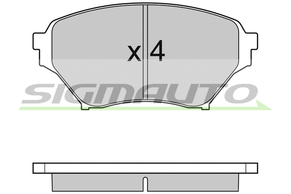 Brake Pad Set, disc brake (SPA990)
