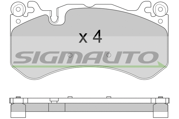 Brake Pad Set, disc brake (SPB609)