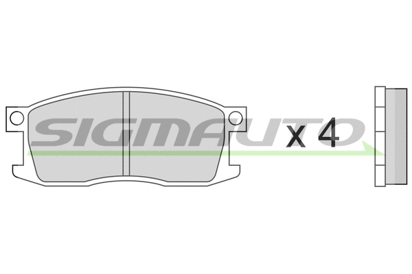 Brake Pad Set, disc brake (SPA190)