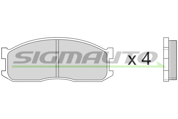Brake Pad Set, disc brake (SPA389)