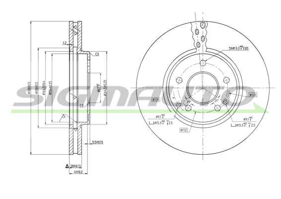 Brake Disc (DBB136V)