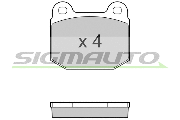 Brake Pad Set, disc brake (SPB035)