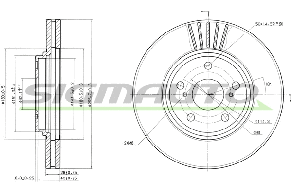 Brake Disc (DBB684V)