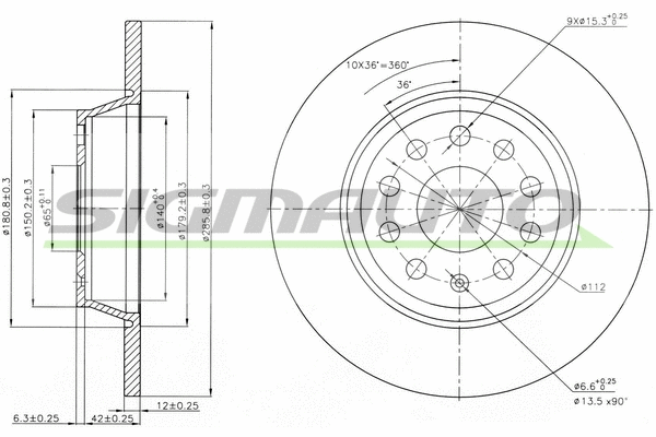 Brake Disc (DBB306S)