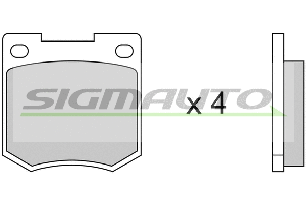 Brake Pad Set, disc brake (SPA020)