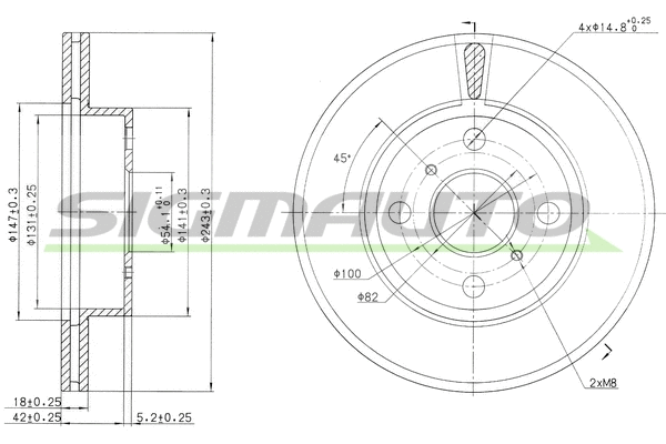 Brake Disc (DBA407V)