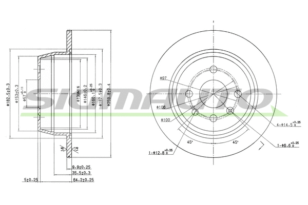Brake Disc (DBA331S)