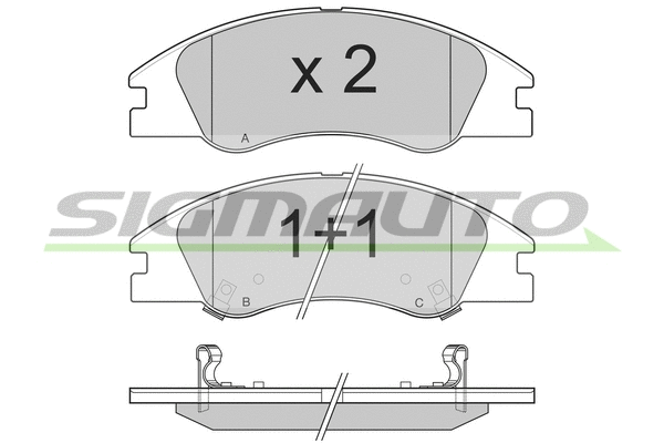 Brake Pad Set, disc brake (SPB200)