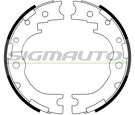 Brake Shoe Set, parking brake (SFA986)