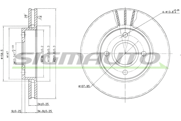 Brake Disc (DBA423V)