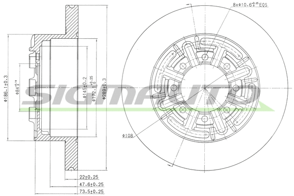 Brake Disc (DBA858S)