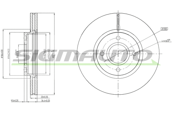 Brake Disc (DBC461V)
