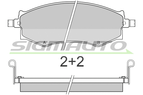 Brake Pad Set, disc brake (SPA572)