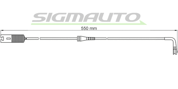 Warning Contact, brake pad wear (WI0534)