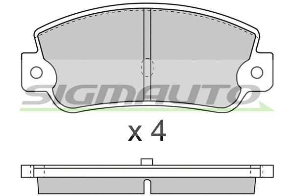 Brake Pad Set, disc brake (SPA714)