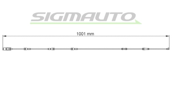 Warning Contact, brake pad wear (WI0753)