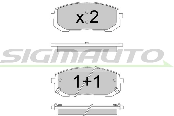 Brake Pad Set, disc brake (SPB907)