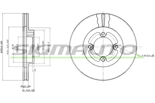 Brake Disc (DBA415V)