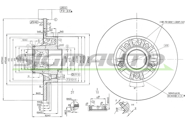 Brake Disc (DBB623S)