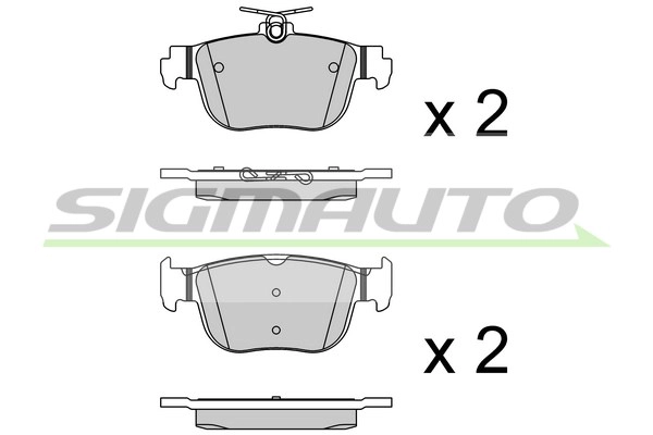 Brake Pad Set, disc brake (SPB921)