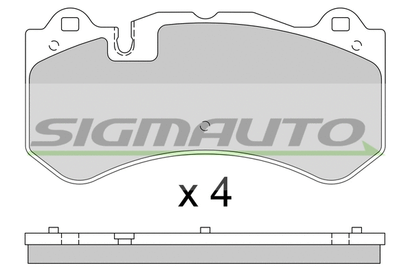 Brake Pad Set, disc brake (SPB784)
