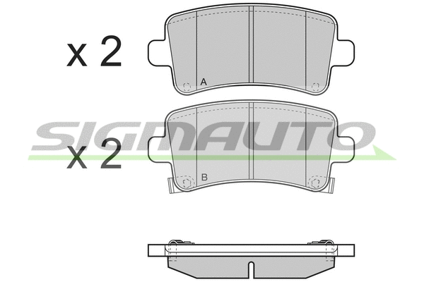 Brake Pad Set, disc brake (SPB379)