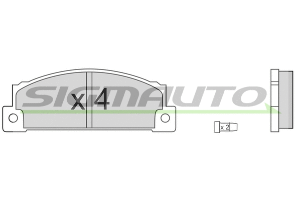 Brake Pad Set, disc brake (SPA158)