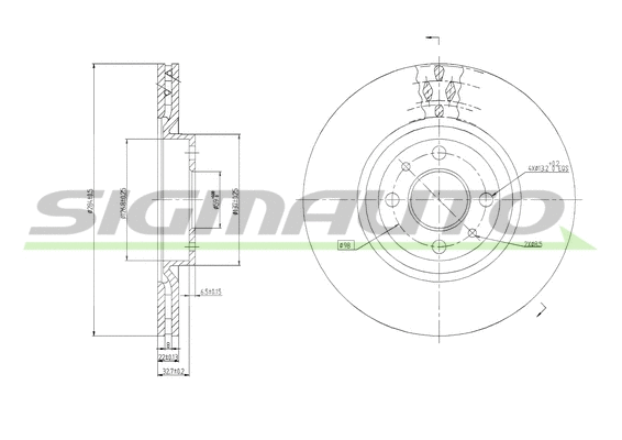 Brake Disc (DBA252V)