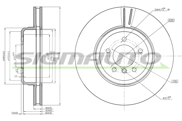 Brake Disc (DBC616V)