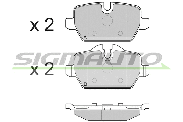 Brake Pad Set, disc brake (SPB196)