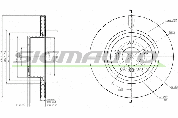 Brake Disc (DBC038V)