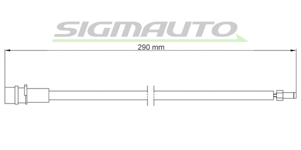 Warning Contact, brake pad wear (WI0656)