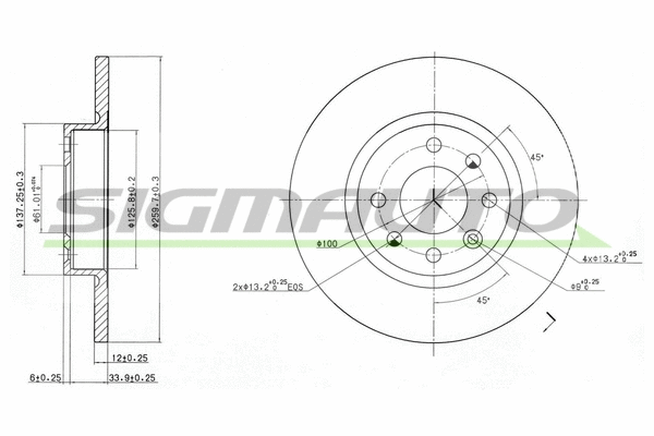 Brake Disc (DBA213S)