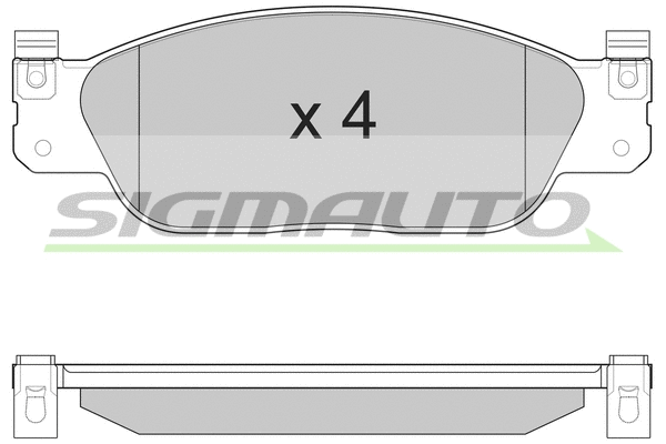 Brake Pad Set, disc brake (SPA933)