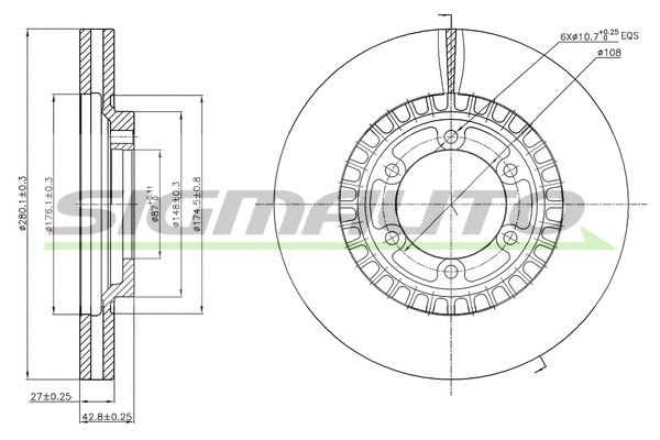 Brake Disc (DBB269V)