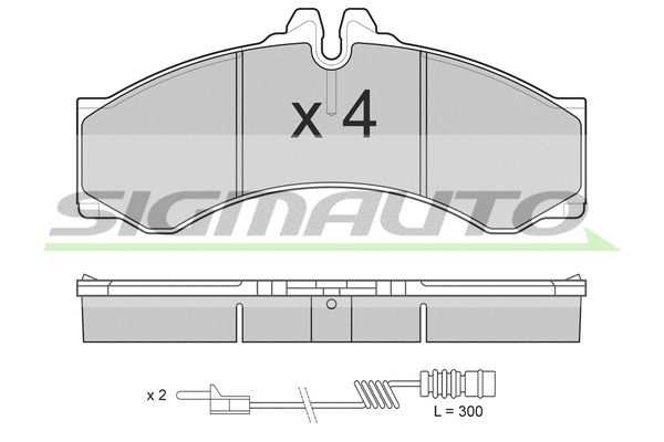 Brake Pad Set, disc brake (SPA681)