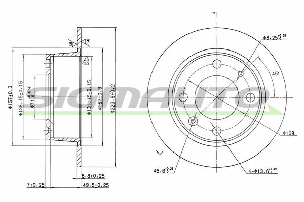 Brake Disc (DBA052S)