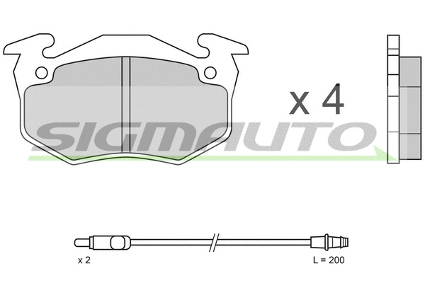 Brake Pad Set, disc brake (SPA334)