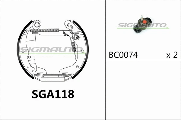 Brake Shoe Set (SGA118)