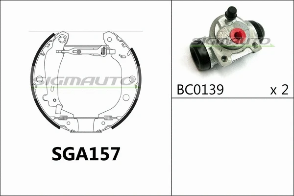 Brake Shoe Set (SGA157)
