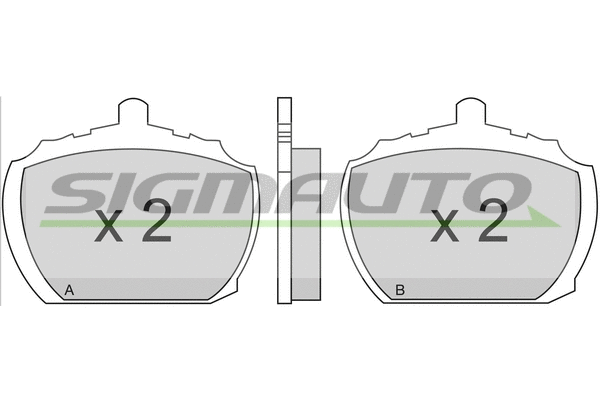 Brake Pad Set, disc brake (SPA102)
