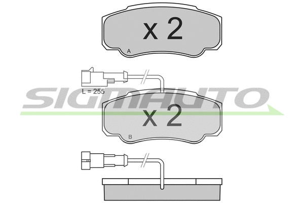 Brake Pad Set, disc brake (SPB357)