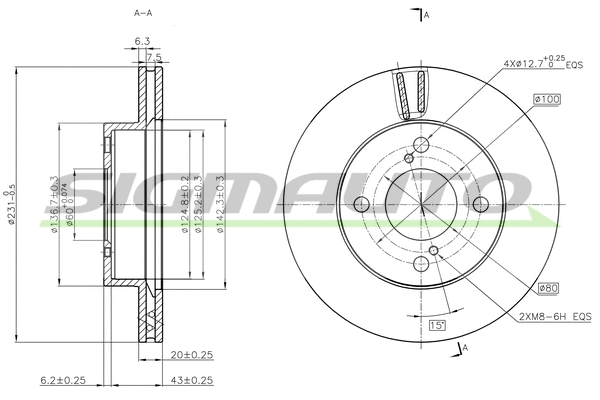 Brake Disc (DBC689V)