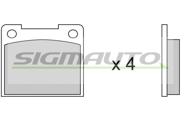 Brake Pad Set, disc brake (SPA019)