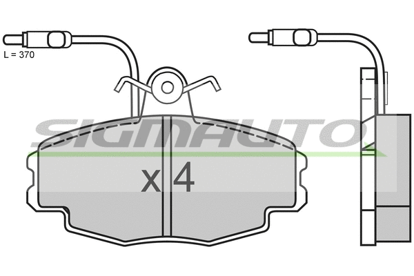 Brake Pad Set, disc brake (SPA528)