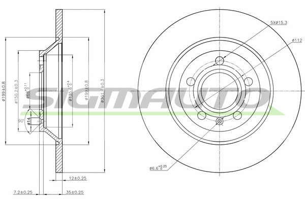 Brake Disc (DBB850S)